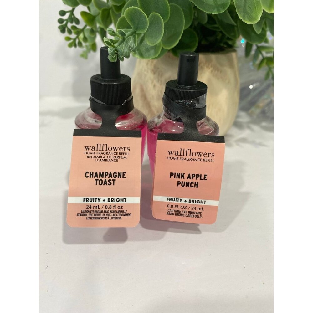 Bath & Body Works Fruity & Bright NEW Wallflower Refills X 2